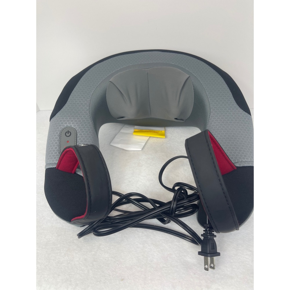 Homedics Shiatsu Neck Massager with Heat Grey Black NMS-250 Rotating Heads